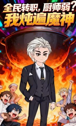 短剧《全民转职，厨师弱？我炖遍魔神》海报