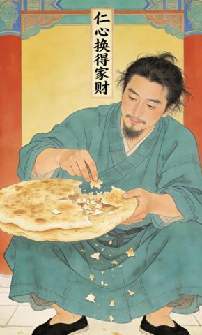 短剧《仁心换得家财》海报