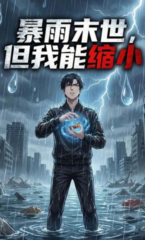 短剧《暴雨末世，但我能缩小》海报