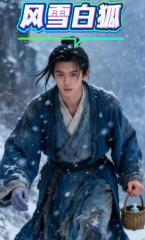 短剧《风雪白狐》海报