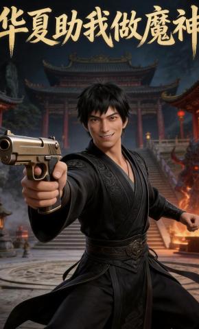 短剧《华夏助我做魔神》海报
