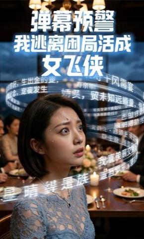 短剧《弹幕预警，我逃离困局活成女飞侠》海报