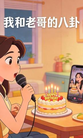 短剧《我和老哥的八卦》海报