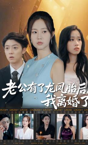 短剧《老公有了龙凤胎后，我离婚了》海报