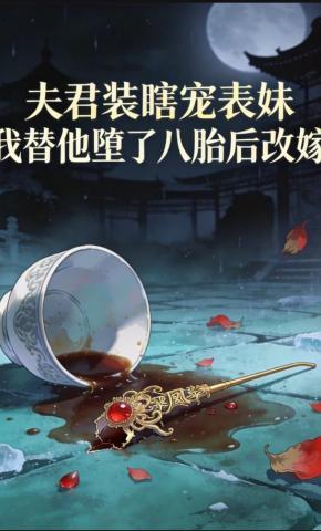 短剧《夫君装瞎宠表妹，我替他堕了八胎后改嫁》海报