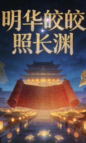 短剧《明华皎皎照长渊》海报