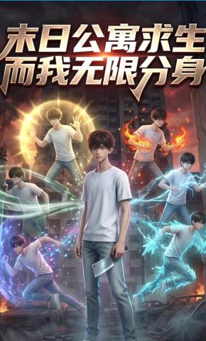 短剧《末日公寓求生，而我无限分身》海报