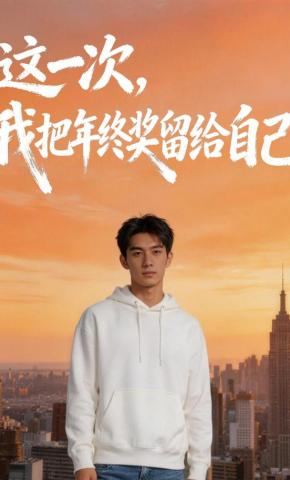 短剧《这一次，我把年终奖留给自己》海报