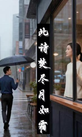 短剧《此诗焚尽月如霜》海报