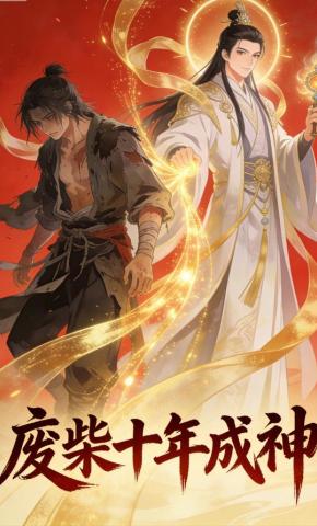 短剧《废柴十年成神》海报
