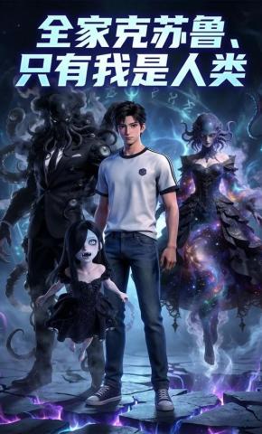 短剧《全家克苏鲁、只有我是人类》海报