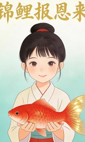 短剧《锦鲤报恩来》海报