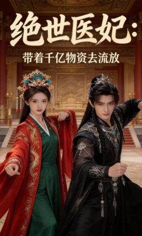 短剧《绝世医妃：带着千亿物资去流放》海报
