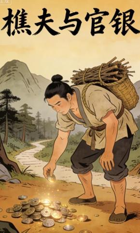 短剧《樵夫与官银》海报