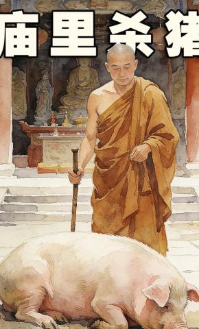 短剧《庙里杀猪》海报