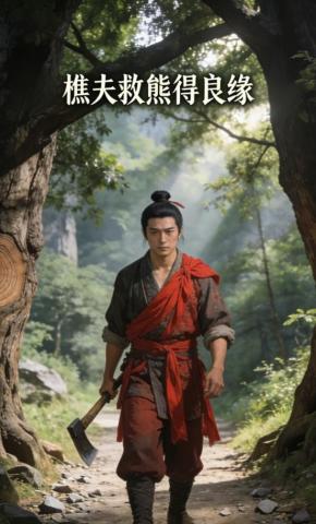 短剧《樵夫救熊得良缘》海报