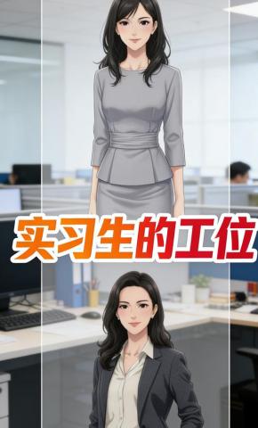 短剧《实习生的工位》海报