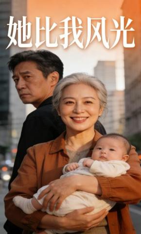 短剧《她比我风光》海报