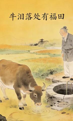 短剧《牛泪落处有福田》海报