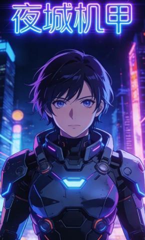 短剧《夜城机甲》海报