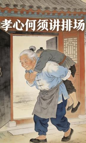 短剧《孝心何须讲排场》海报