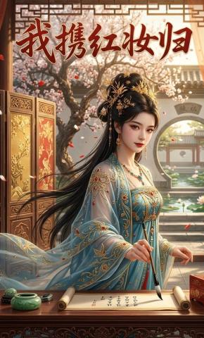 短剧《我携红妆归》海报