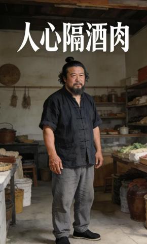 短剧《人心隔酒肉》海报