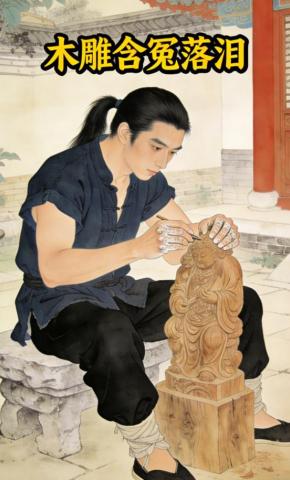 短剧《木雕含冤落泪》海报