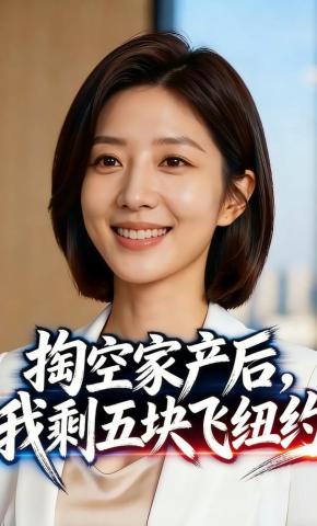 短剧《掏空家产后，我剩五块飞纽约》海报