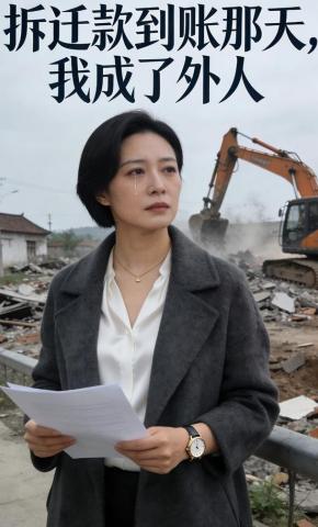 短剧《拆迁款到账那天，我成了外人》海报