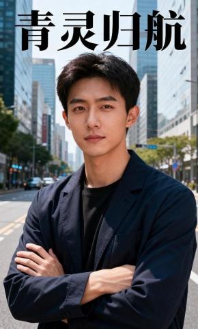 短剧《青灵归航》海报