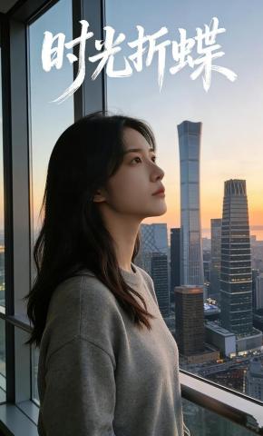 短剧《时光折蝶》海报