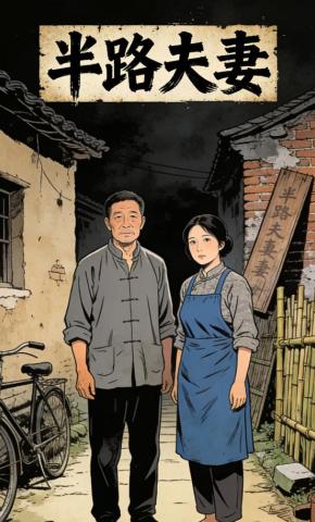 短剧《半路夫妻》海报