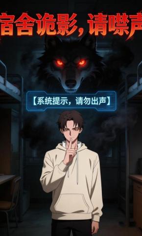 短剧《宿舍诡影，请噤声》海报