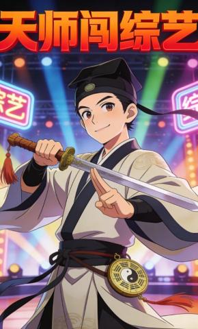 短剧《天师闯综艺》海报
