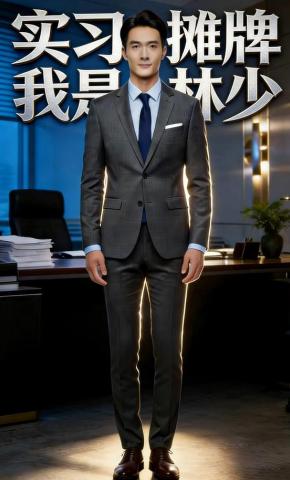 短剧《实习摊牌，我是林少》海报