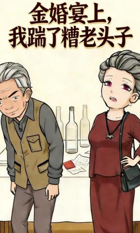 短剧《金婚宴上，我踹了糟老头子》海报