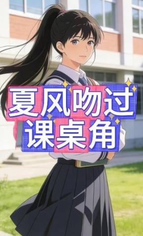 短剧《夏风吻过课桌角》海报