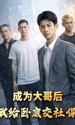 短剧《成为大哥后我给卧底交社保》海报