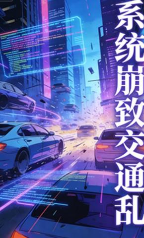 短剧《系统崩致交通乱》海报