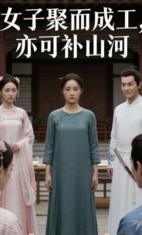 短剧《女子聚而成工，亦可补山河》海报