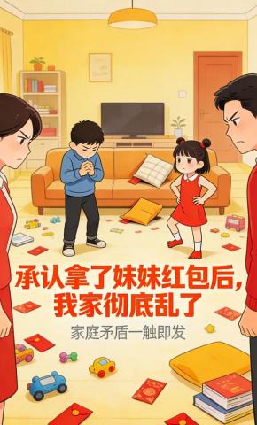 短剧《承认拿了妹妹红包后，我家彻底乱了》海报