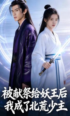 短剧《被献祭给妖王后我成了北荒少主》海报