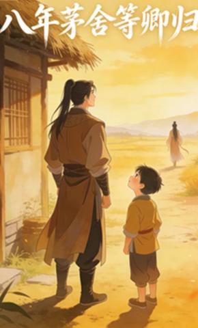 短剧《八年茅舍等卿归》海报