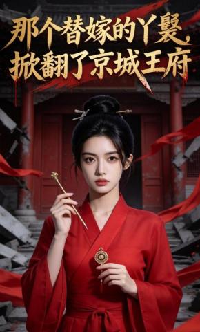 短剧《那个替嫁的丫鬟，掀翻了京城王府》海报