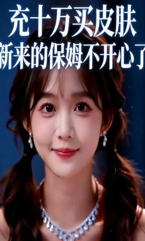 短剧《充十万买皮肤，新来的保姆不开心了》海报