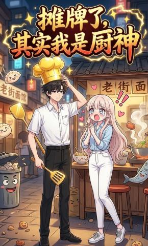 短剧《摊牌了，其实我是厨神》海报