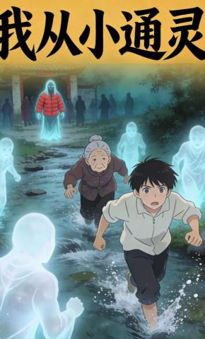 短剧《我从小通灵》海报