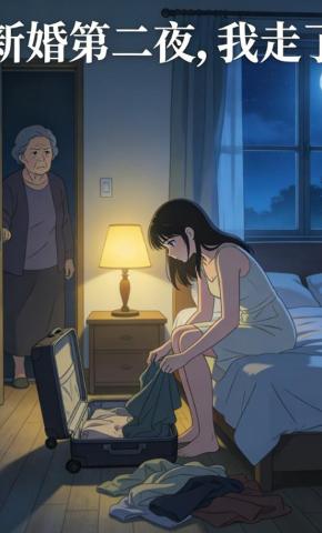 短剧《新婚第二夜，我走了》海报