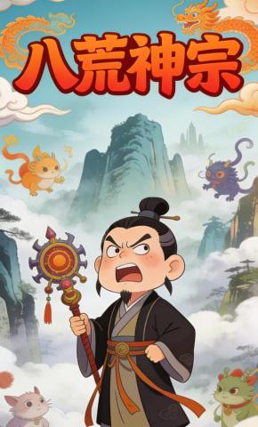短剧《八荒神宗》海报